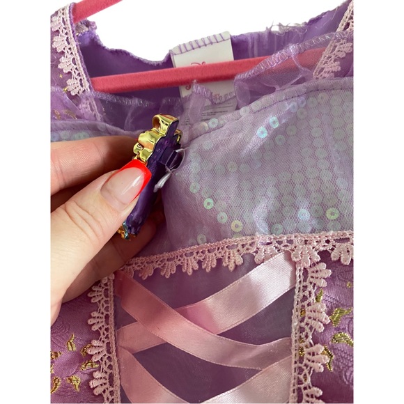 Disney Princess Rapunzel Costume Dress I Size: XS/ 3T-4T - Picture 5 of 13